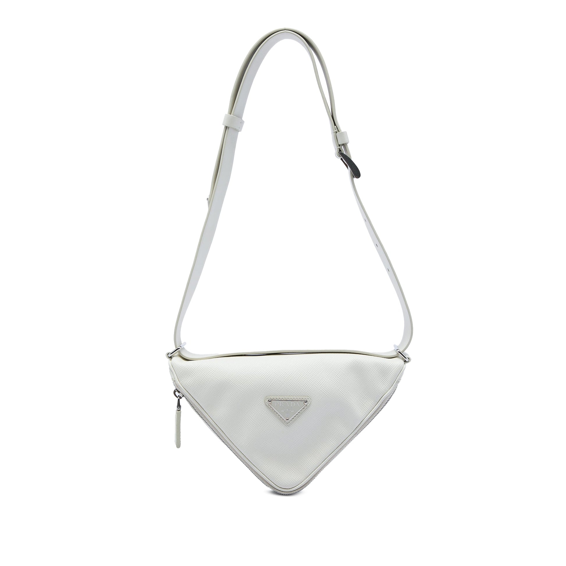 Prada Saffiano Cuir Triangle Convertible Shoulder Bag