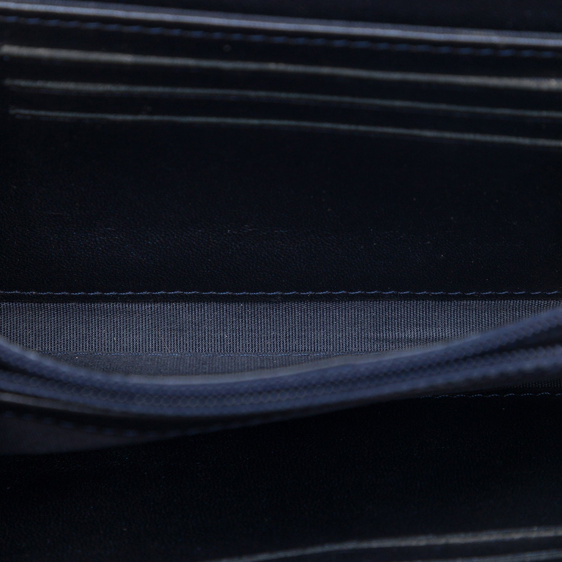 Chanel CC Chevron Lambskin Studded Wallet On Chain