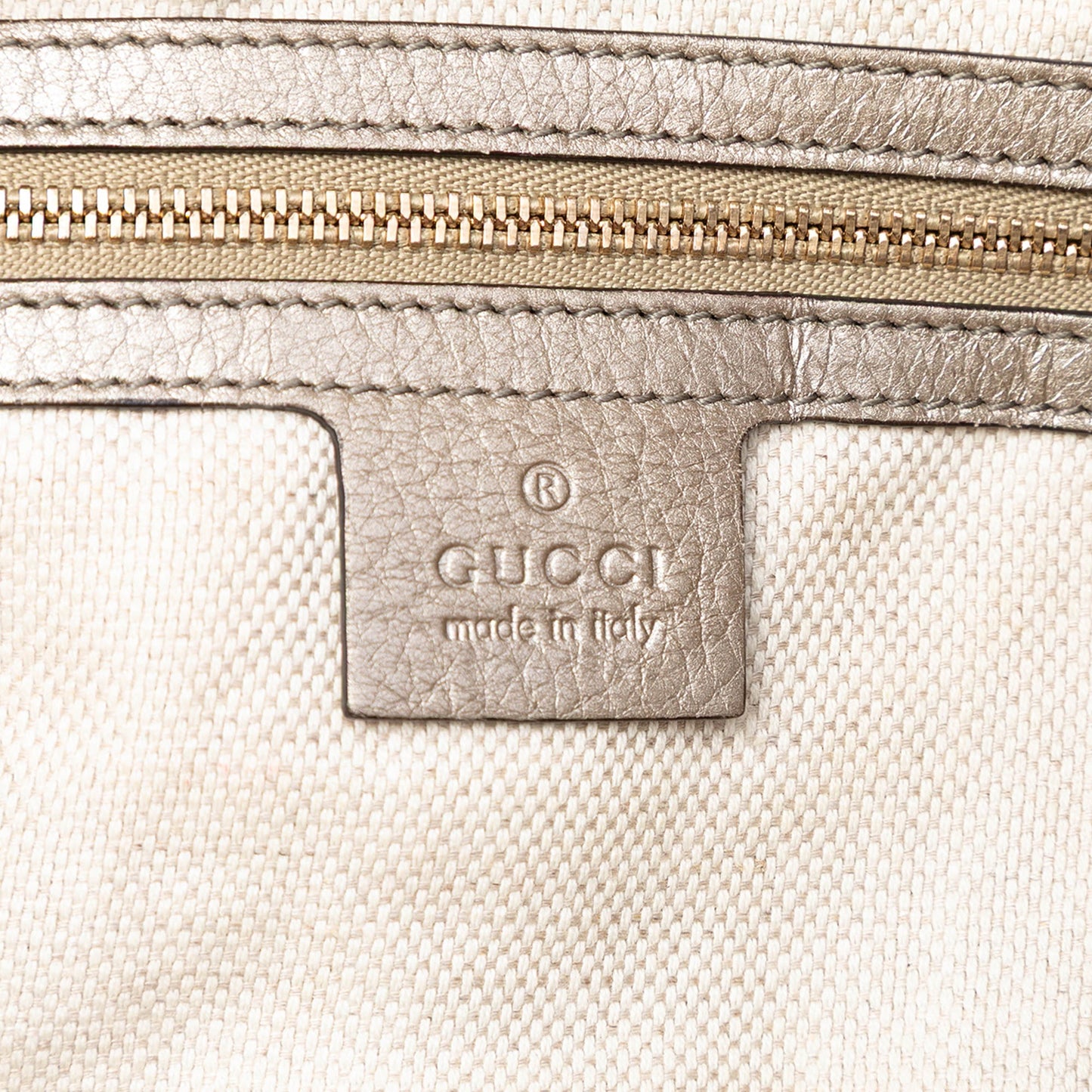 Medium Metallic Leather Soho Chain Tote
