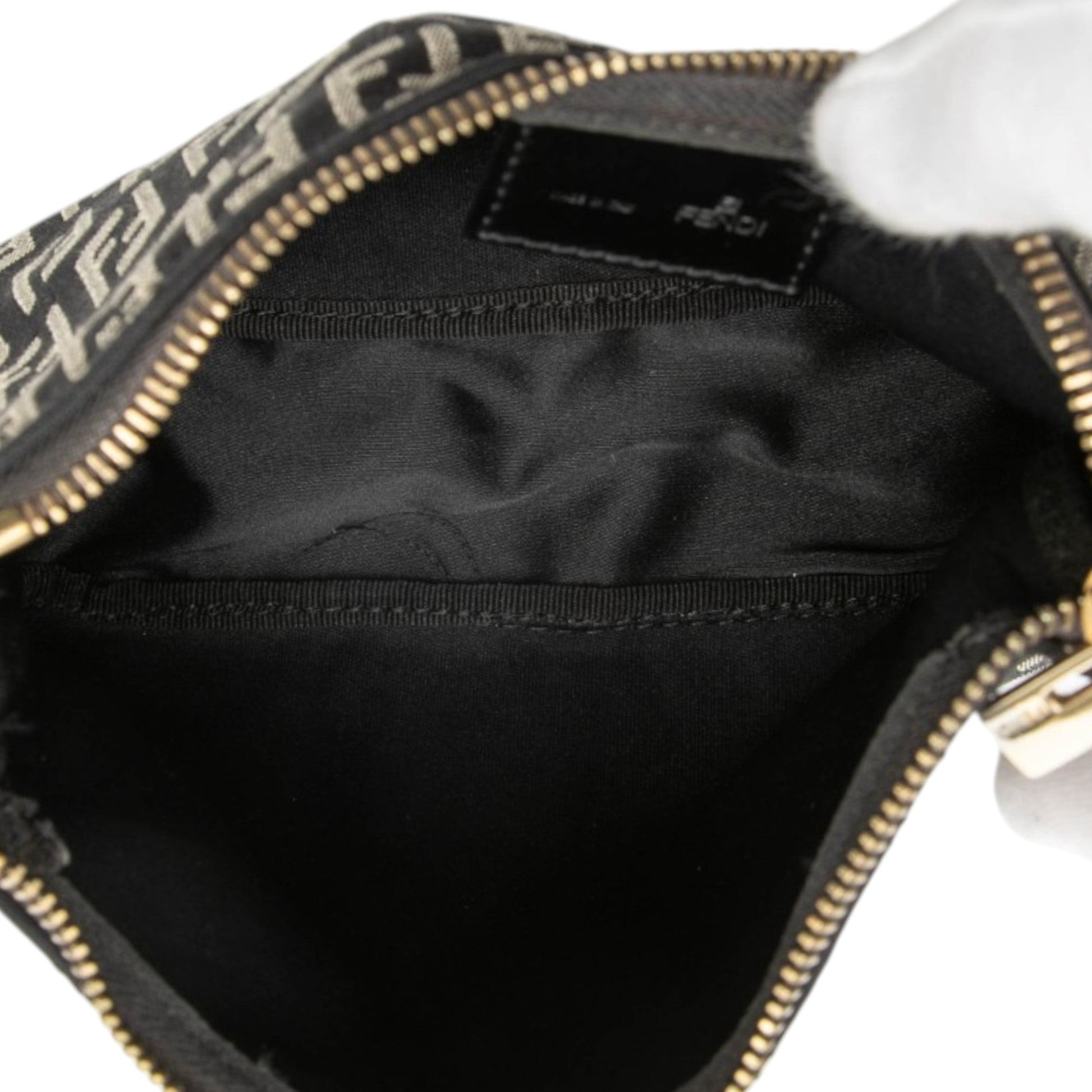 Fendi Zucchino Canvas Handbag