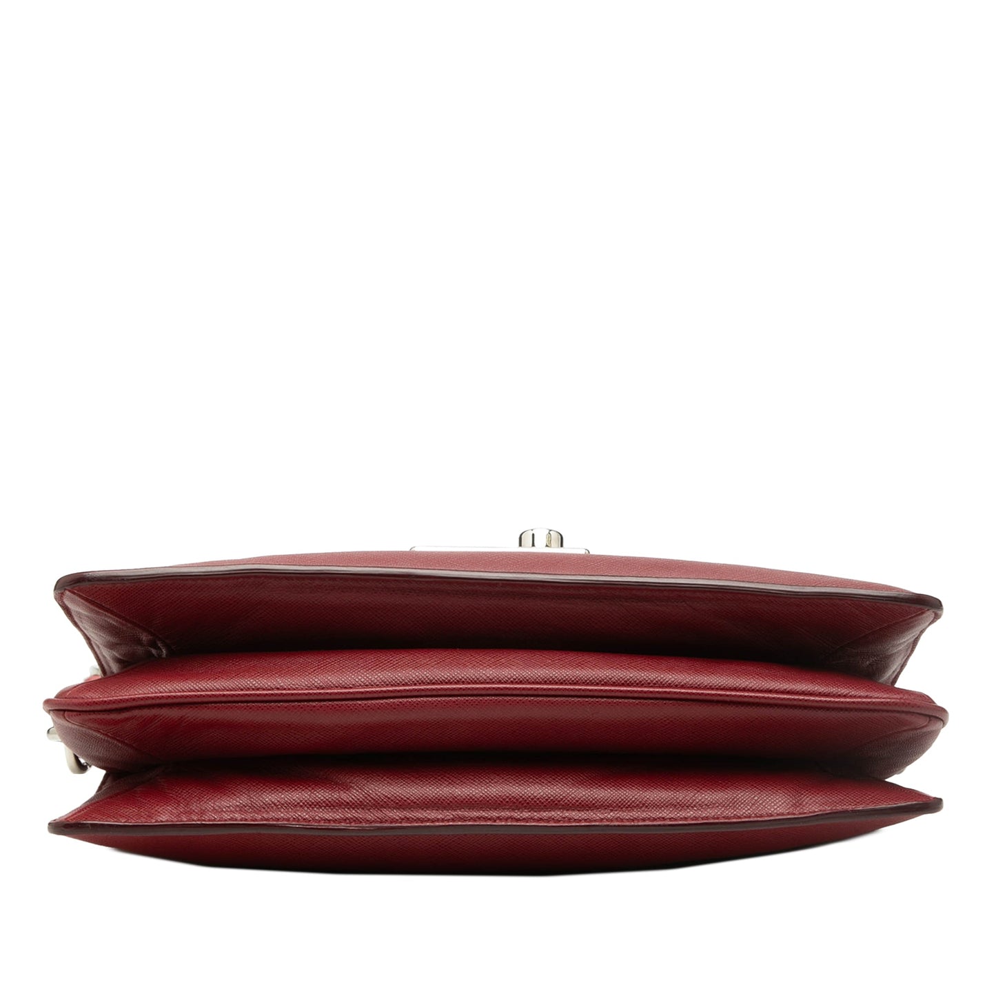 Bicolor Saffiano Sound Lock Shoulder Bag
