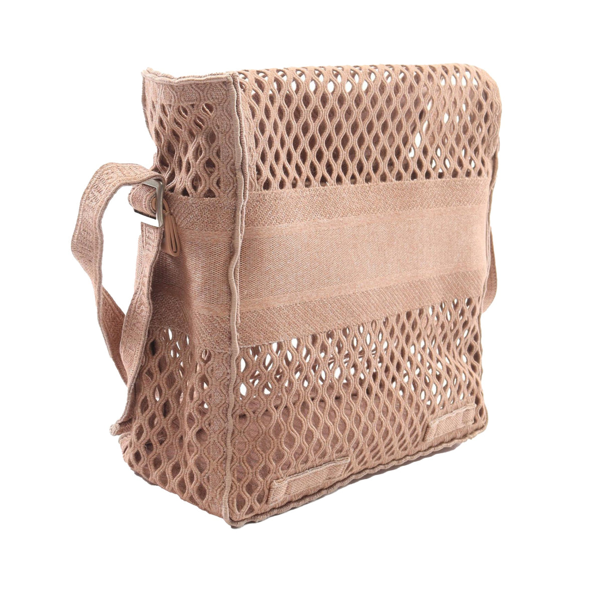 Dior Large Embroidered Mesh Canvas Diorcamp Messenger Bag