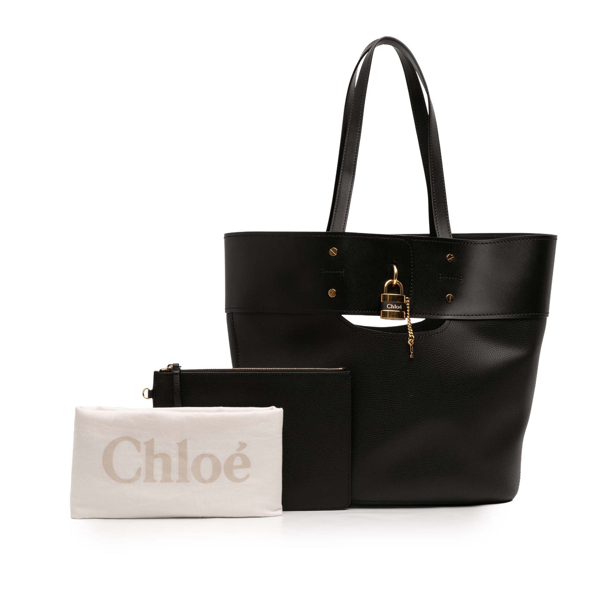 Chloé Large Grained Calfskin Aby Tote