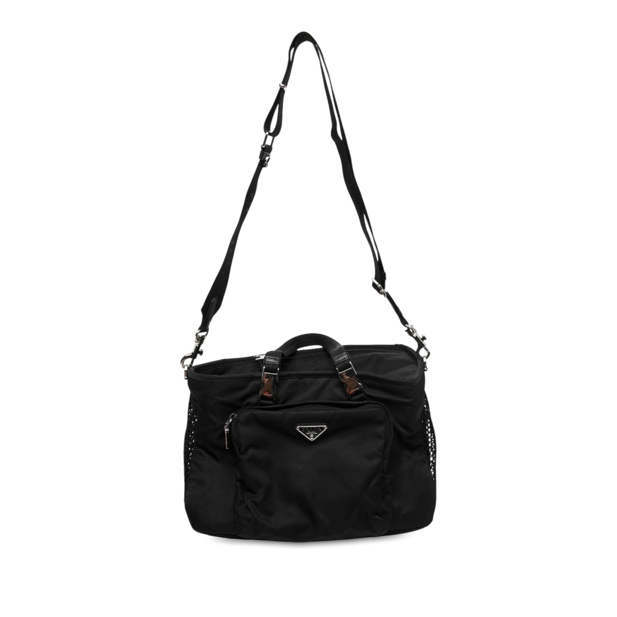 Prada Re Nylon Convertible Pet Carrier — Black
