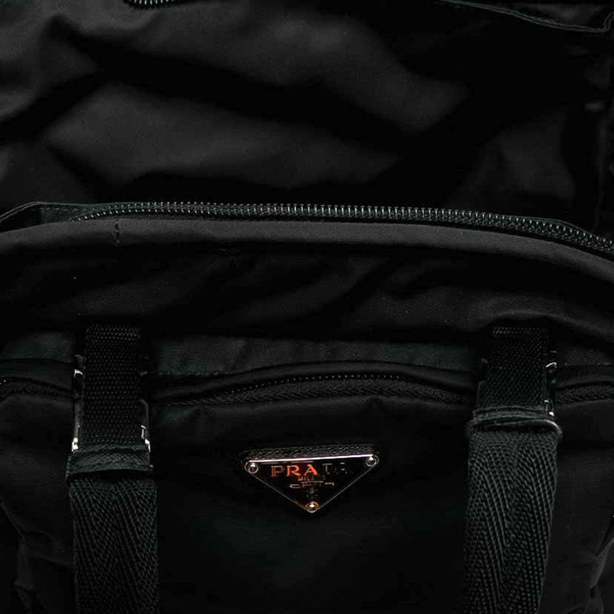 Prada Re Nylon Convertible Pet Carrier — Black