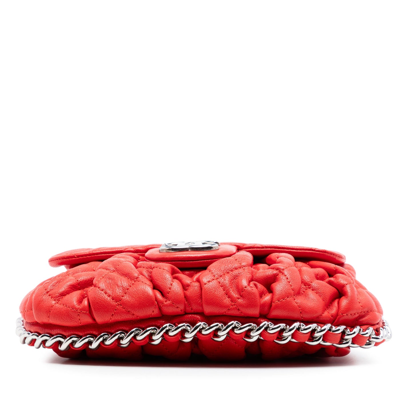 Chanel Mini CC Quilted Washed Lambskin Chain Around Flap