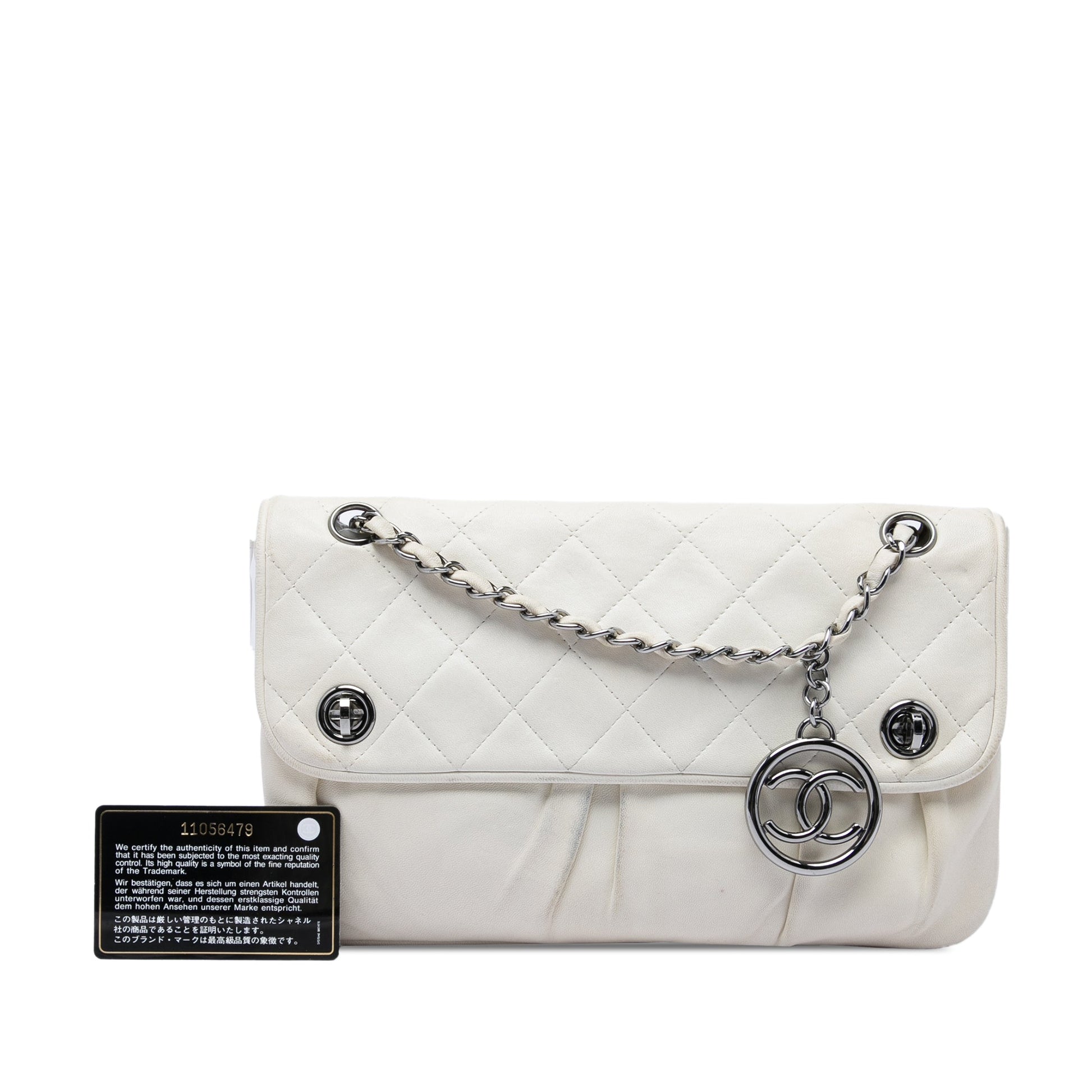 Chanel CC Quilted Lambskin Double Turnlock Flap
