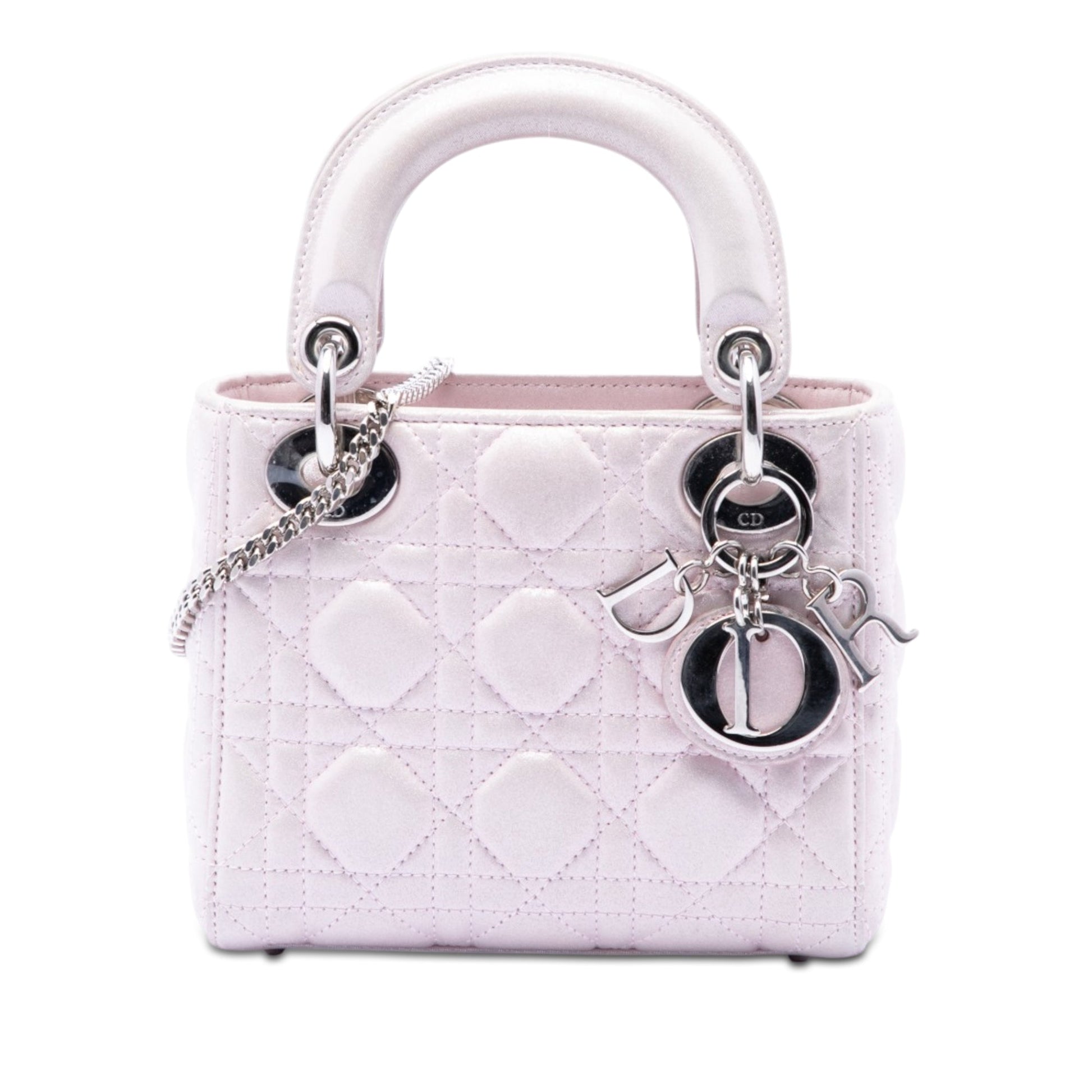 Dior Mini Iridescent Lambskin Cannage Lady Dior
