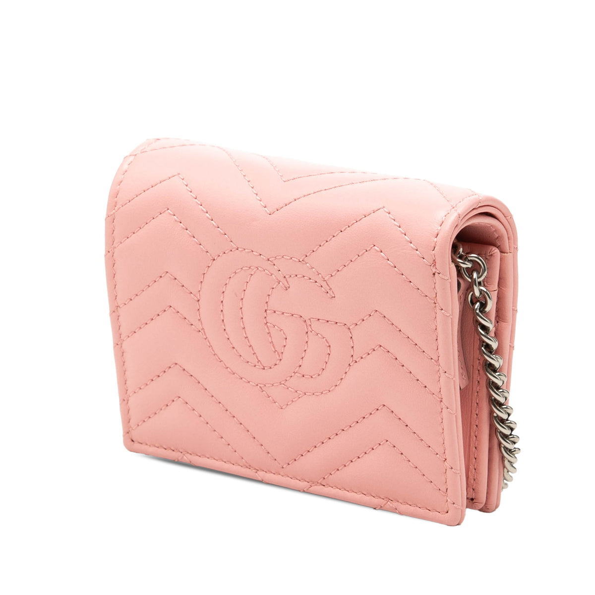 Gucci Mini GG Marmont Matelasse Calfskin Wallet On Chain