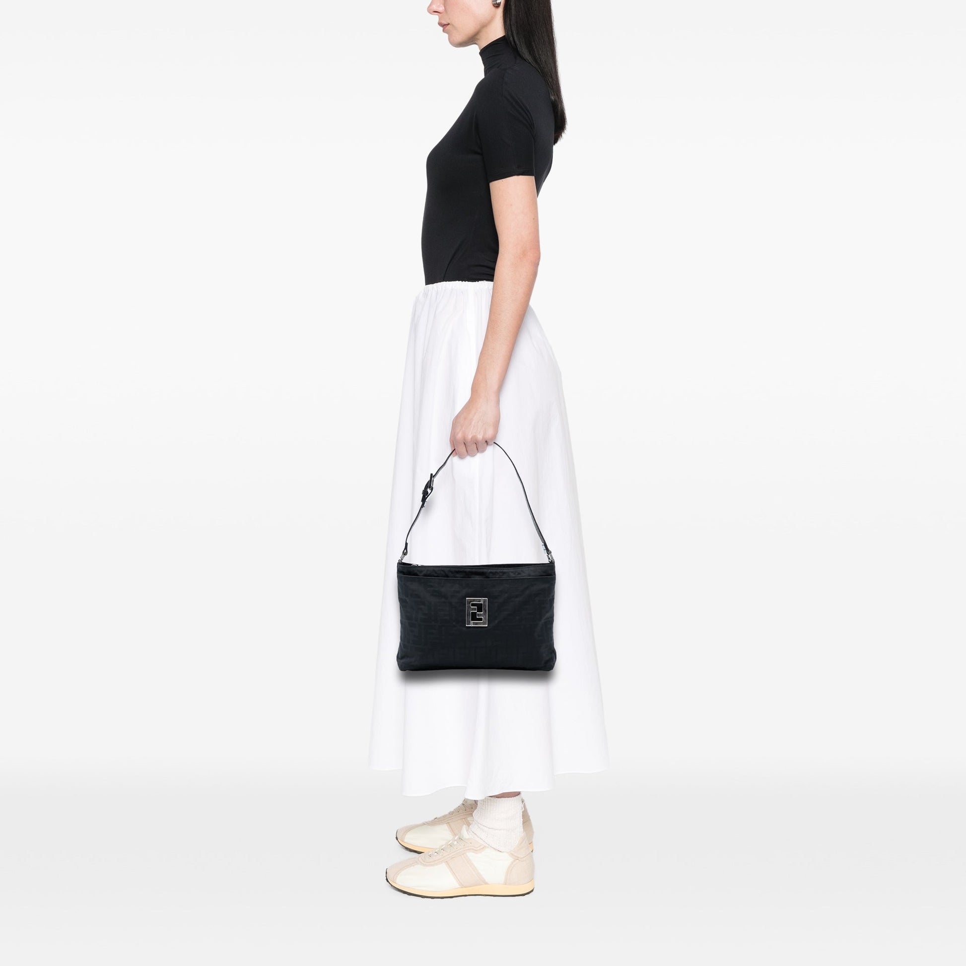 Fendi Zucca Nylon Shoulder Bag