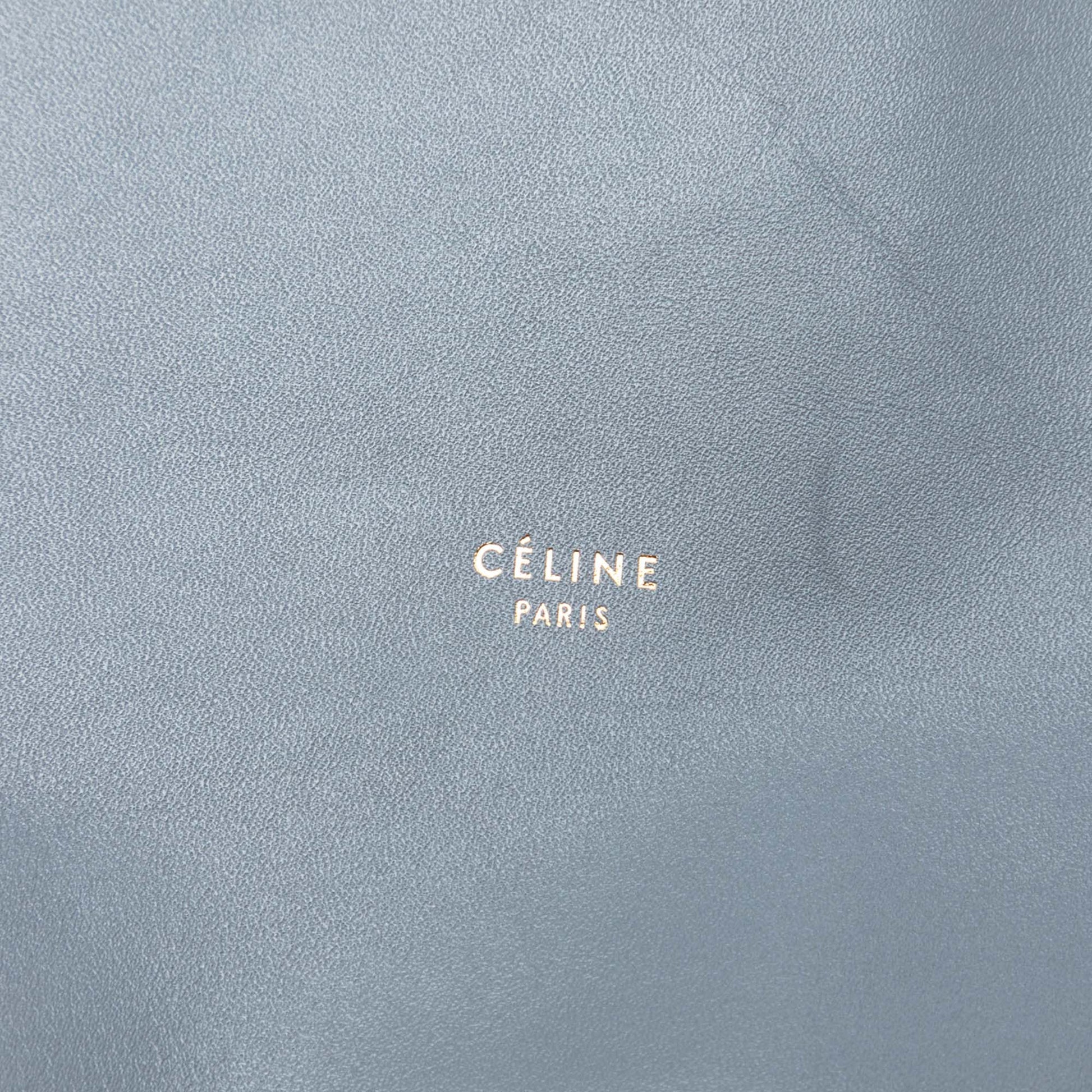 Celine Smooth Calfskin Clasp Cabas Tote