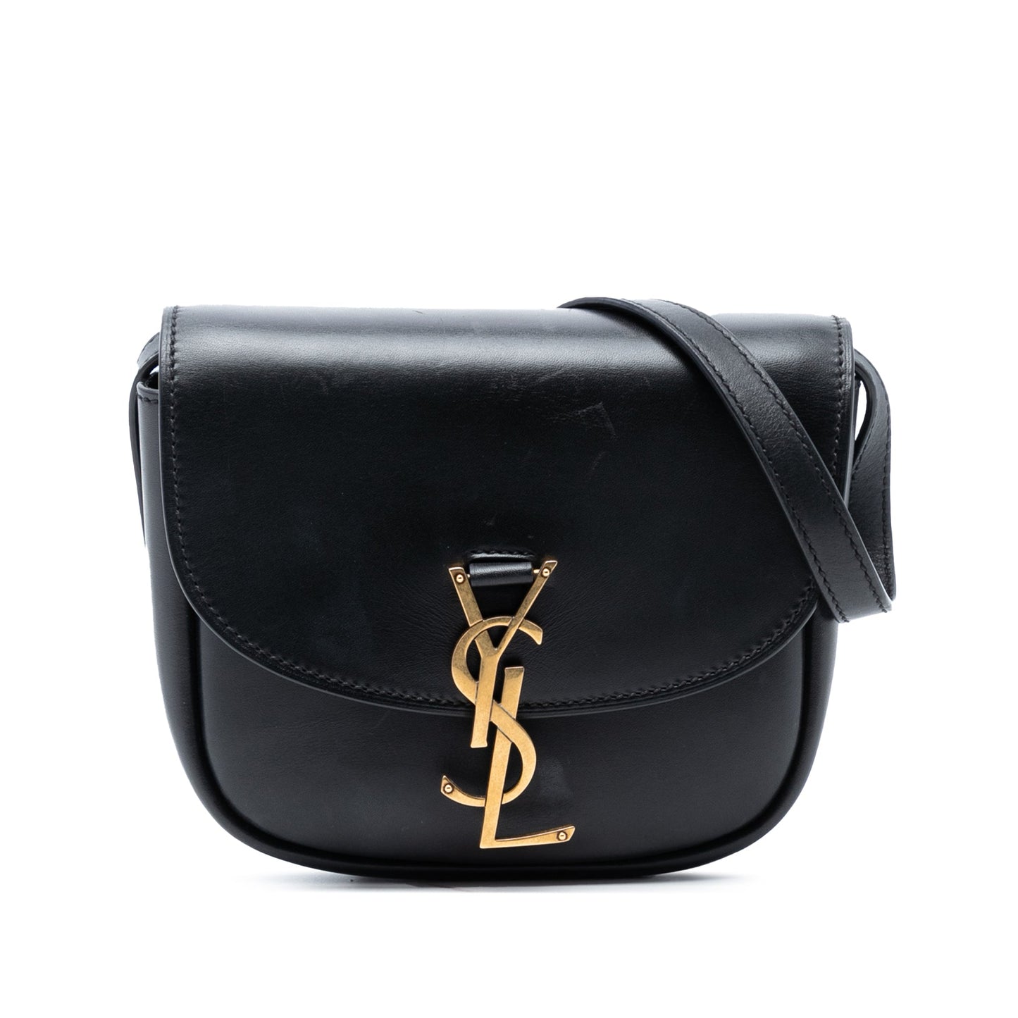 Saint Laurent Small Leather Monogram Kaia Crossbody