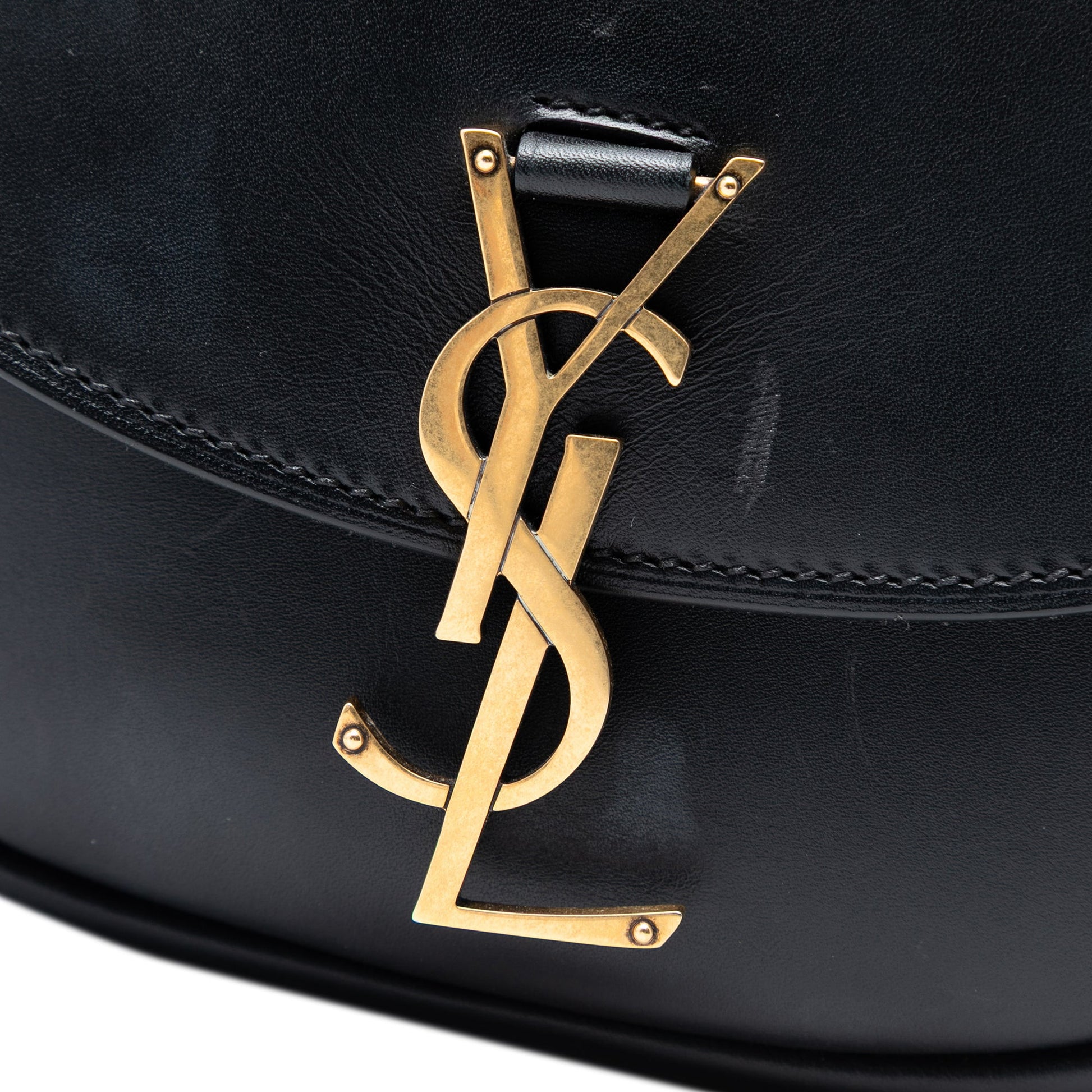Saint Laurent Small Leather Monogram Kaia Crossbody