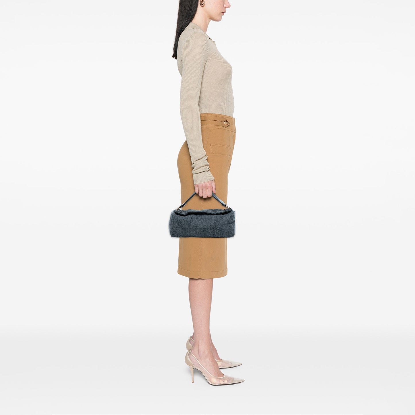 Prada Tweed Shoulder Bag