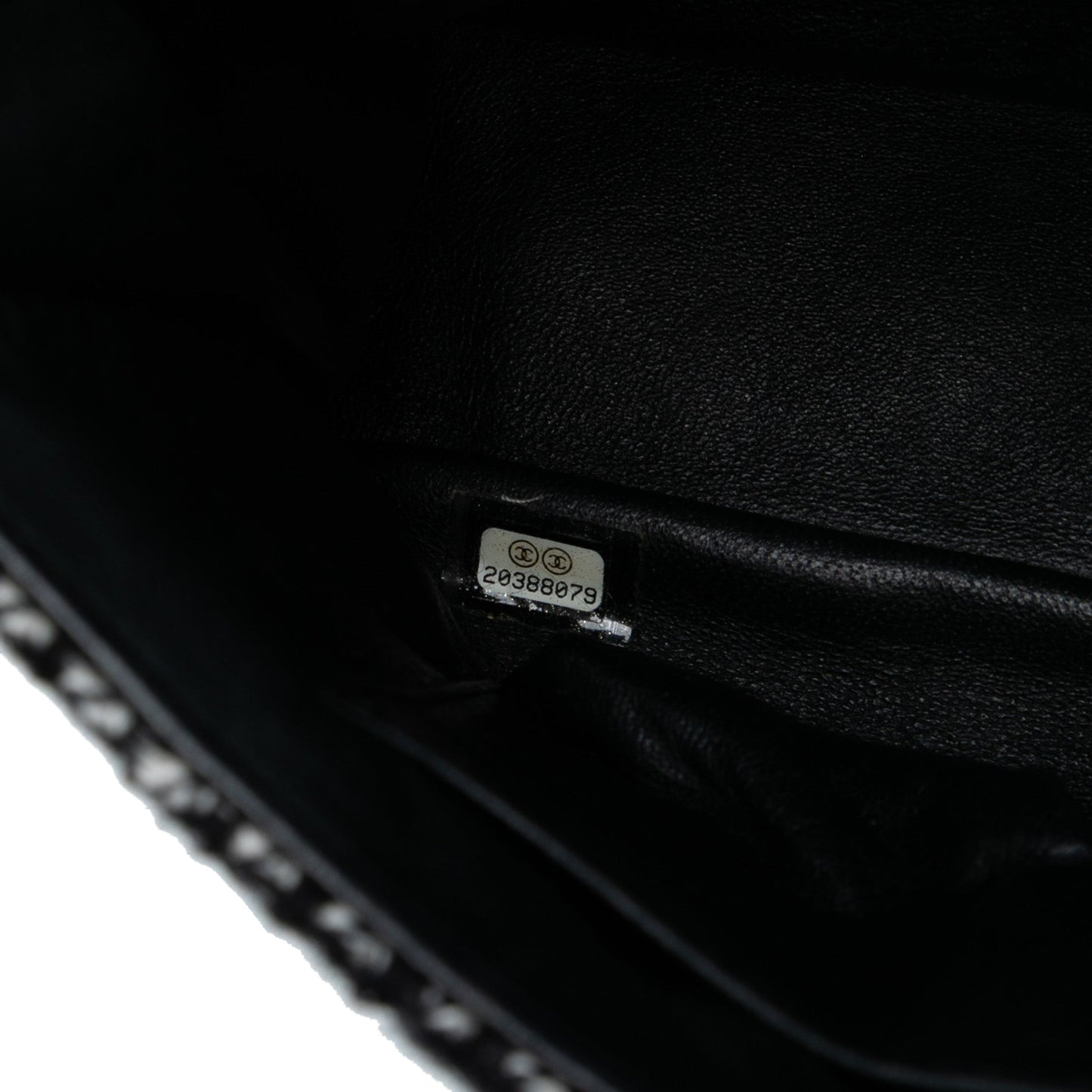 Chanel Jumbo CC Quilted Jersey and Tweed Chain Flap