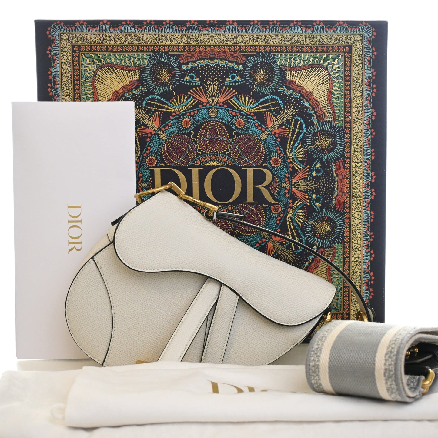 Dior Mini Grained Calfskin Saddle Bag