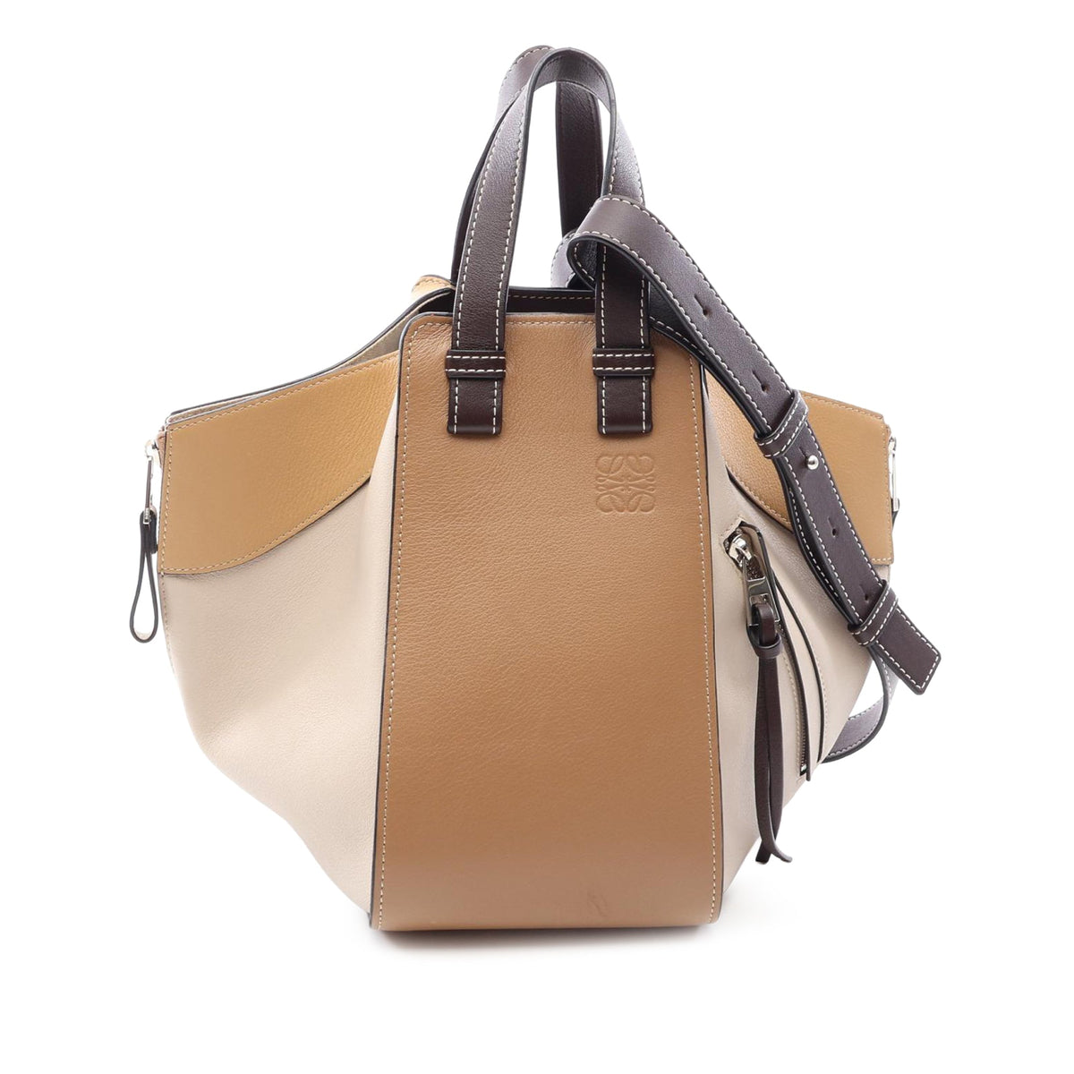 LOEWE Small Tricolor Soft Grained Calfskin Hammock Bag