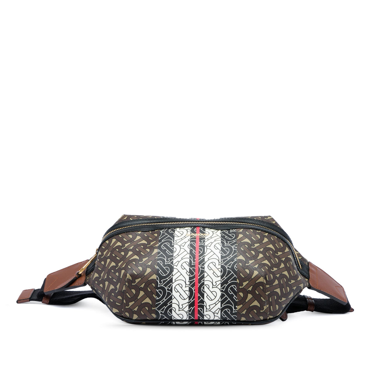Burberry TB Monogram E Canvas Stripe Sonny Belt Bag