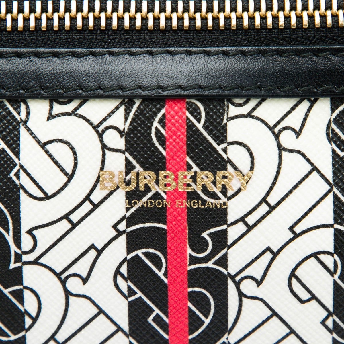 Burberry TB Monogram E Canvas Stripe Sonny Belt Bag