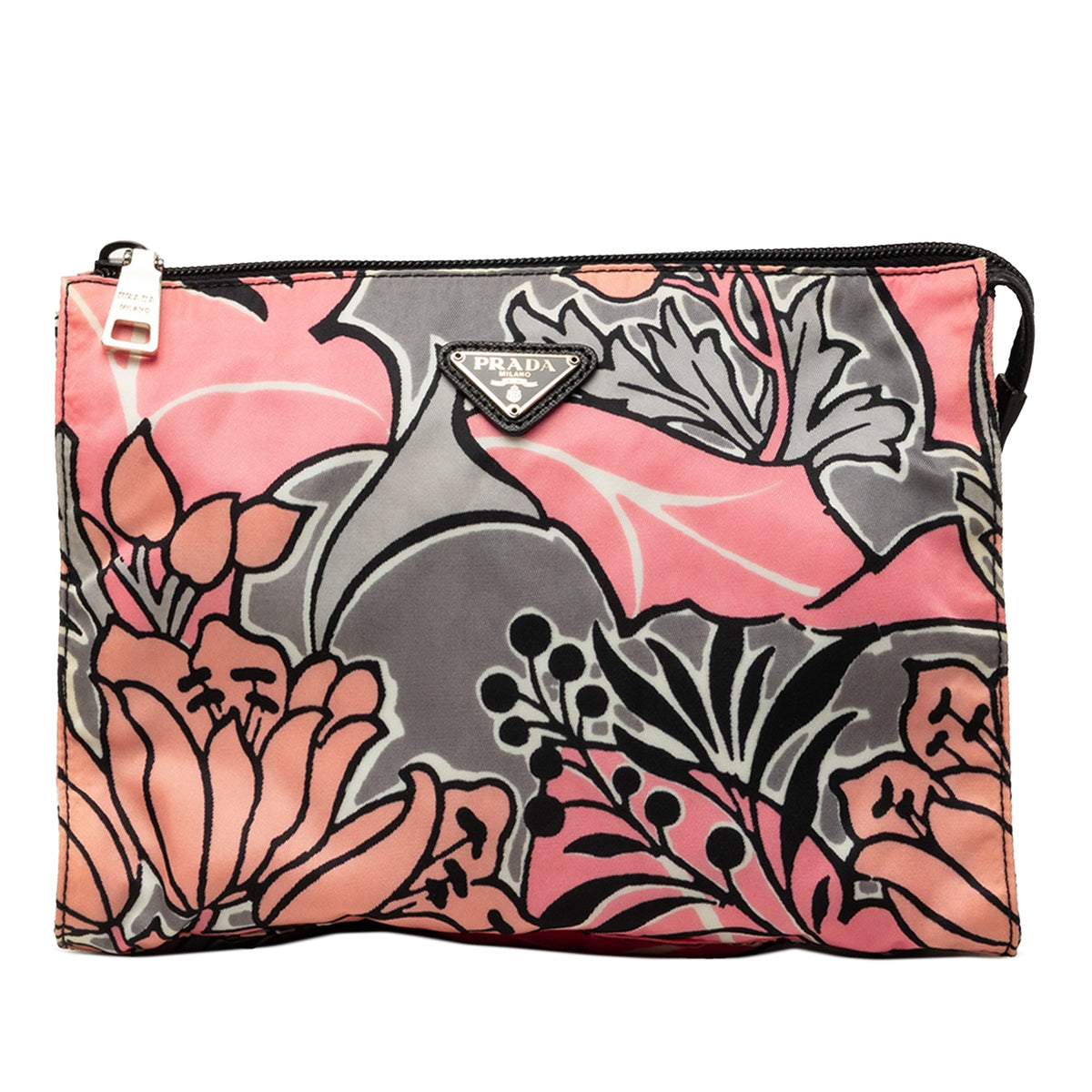 Prada Tessuto Floral Stampato Clutch