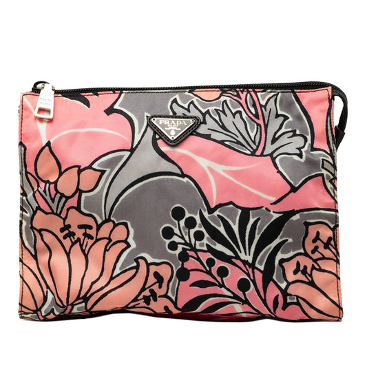 Prada Tessuto Floral Stampato Clutch