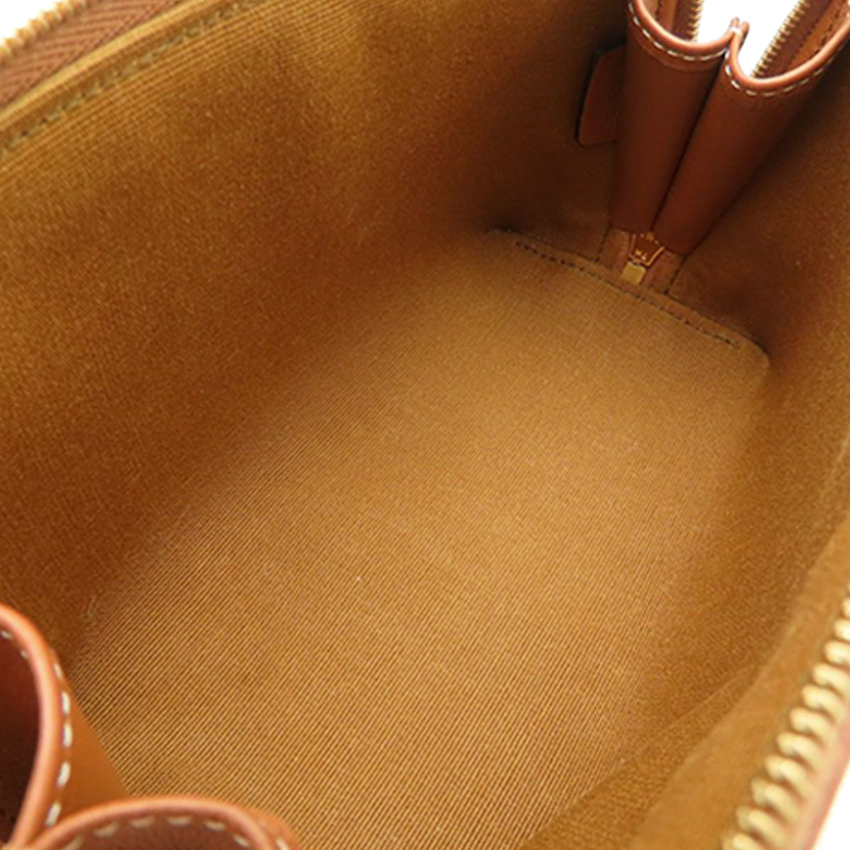 Celine Triomphe Coated Canvas Clutch On Chain — Brown