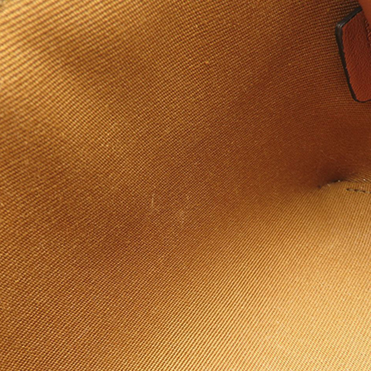 Celine Triomphe Coated Canvas Clutch On Chain — Brown