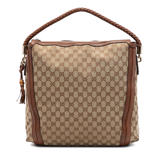 Gucci Large GG Canvas Bella Tote