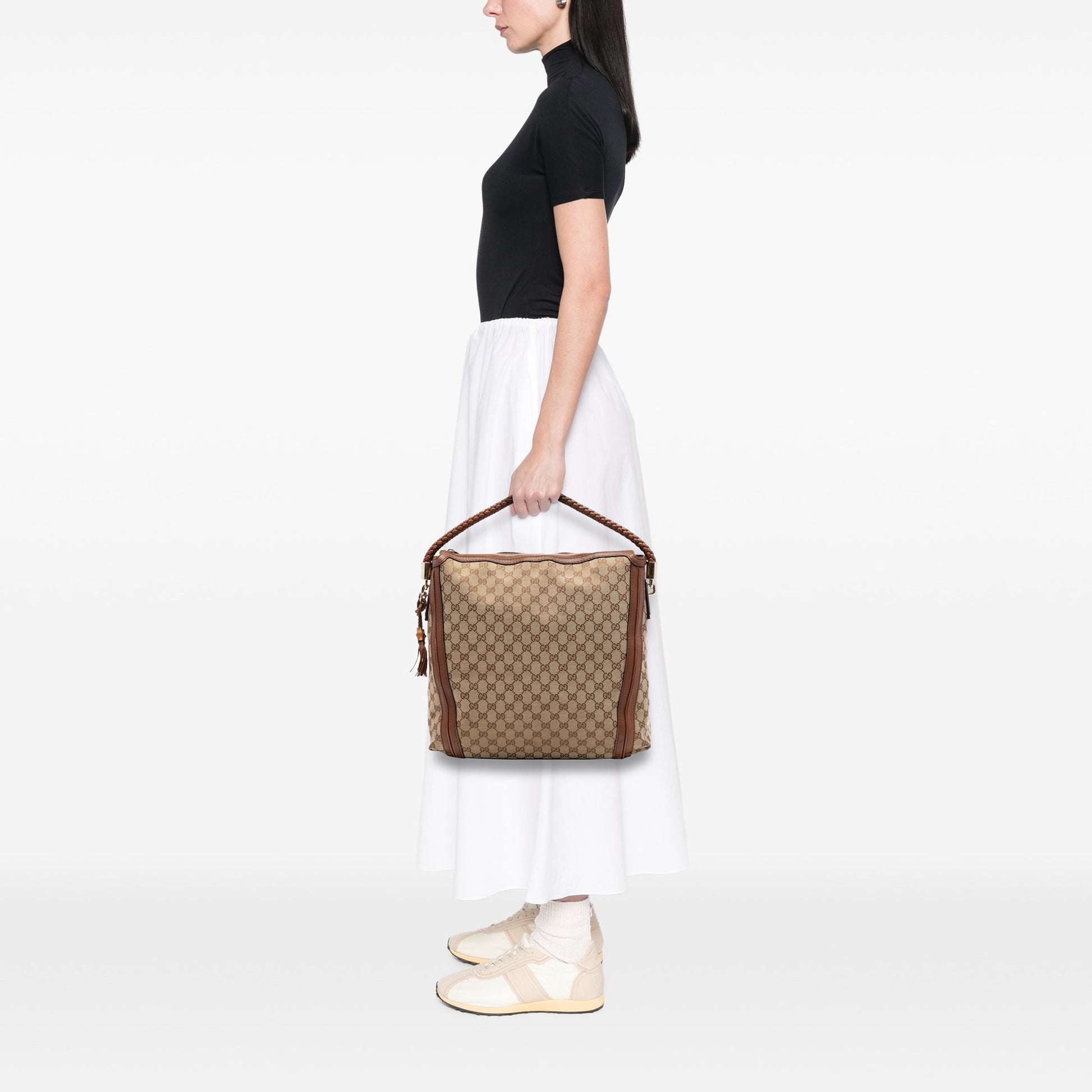 Gucci Large GG Canvas Bella Tote