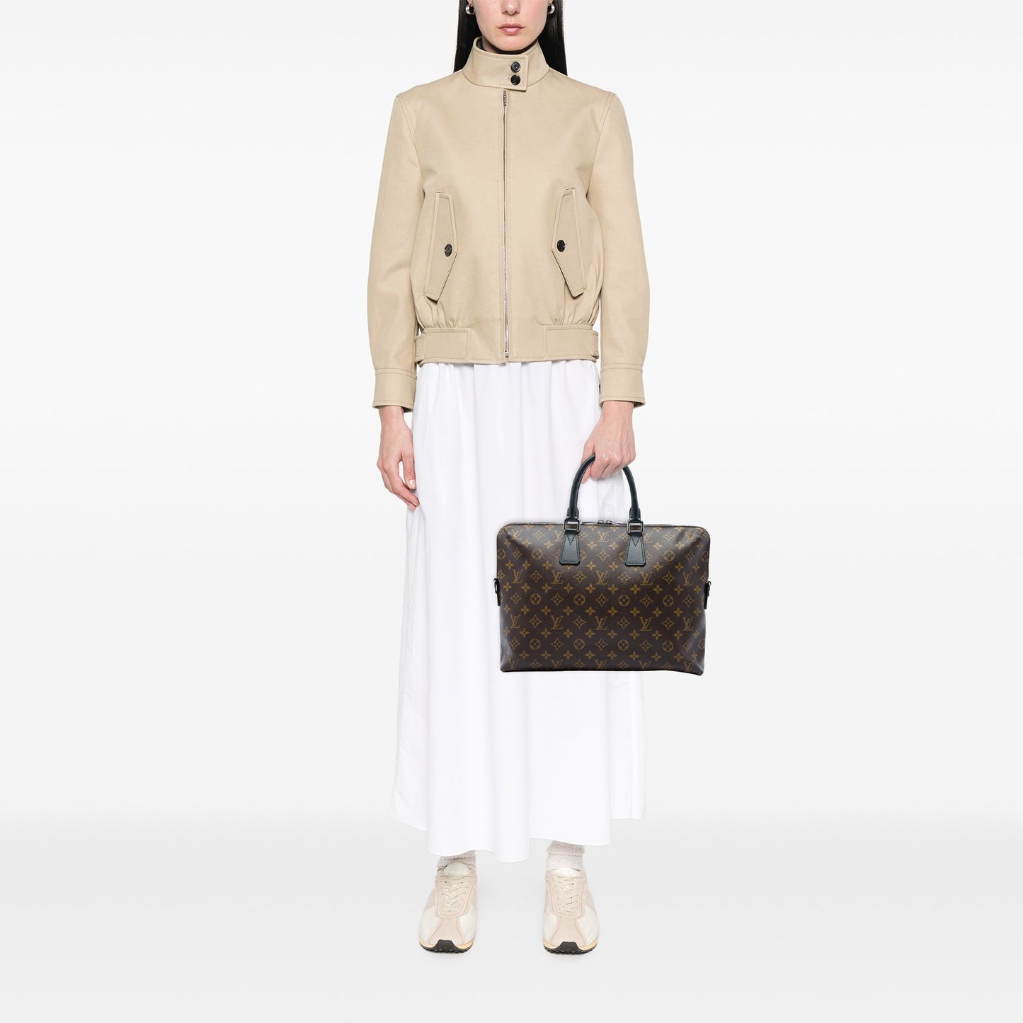 Louis Vuitton Monogram Macassar Porte Documents Jour