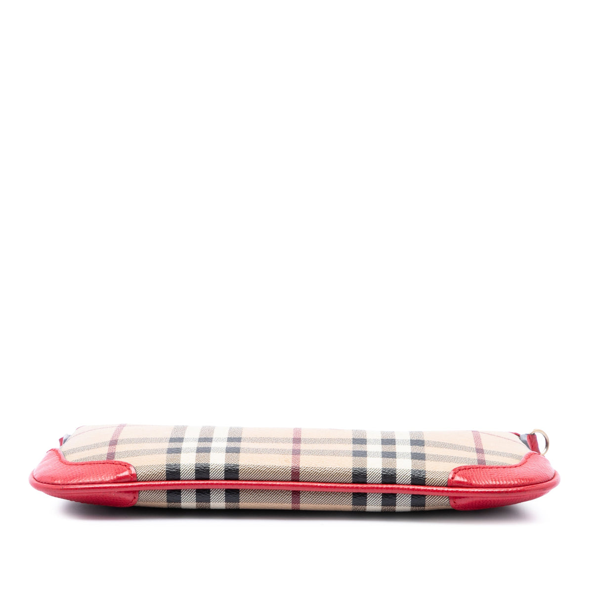 Burberry Haymarket Check Coated Canvas Peyton Crossbody — Beige