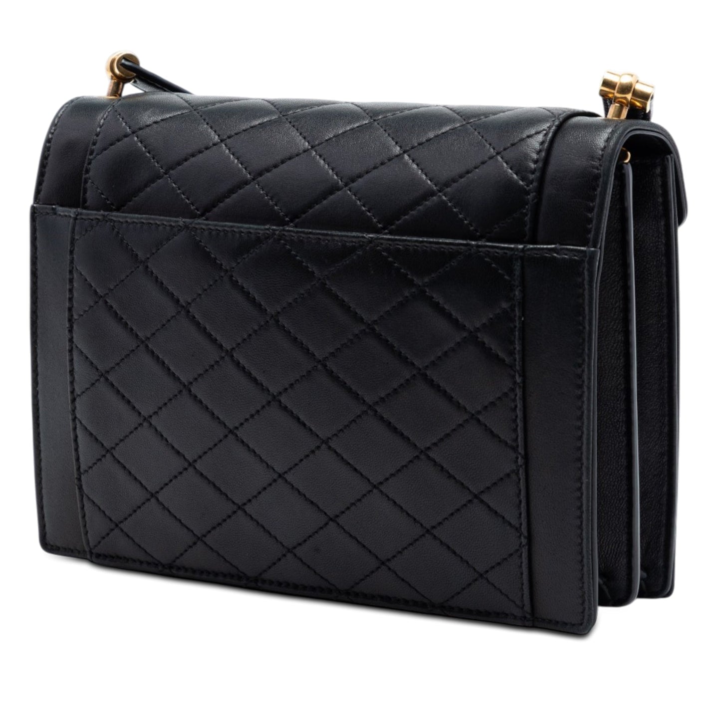 Saint Laurent Mini Quilted Lambskin Monogram Gaby Crossbody