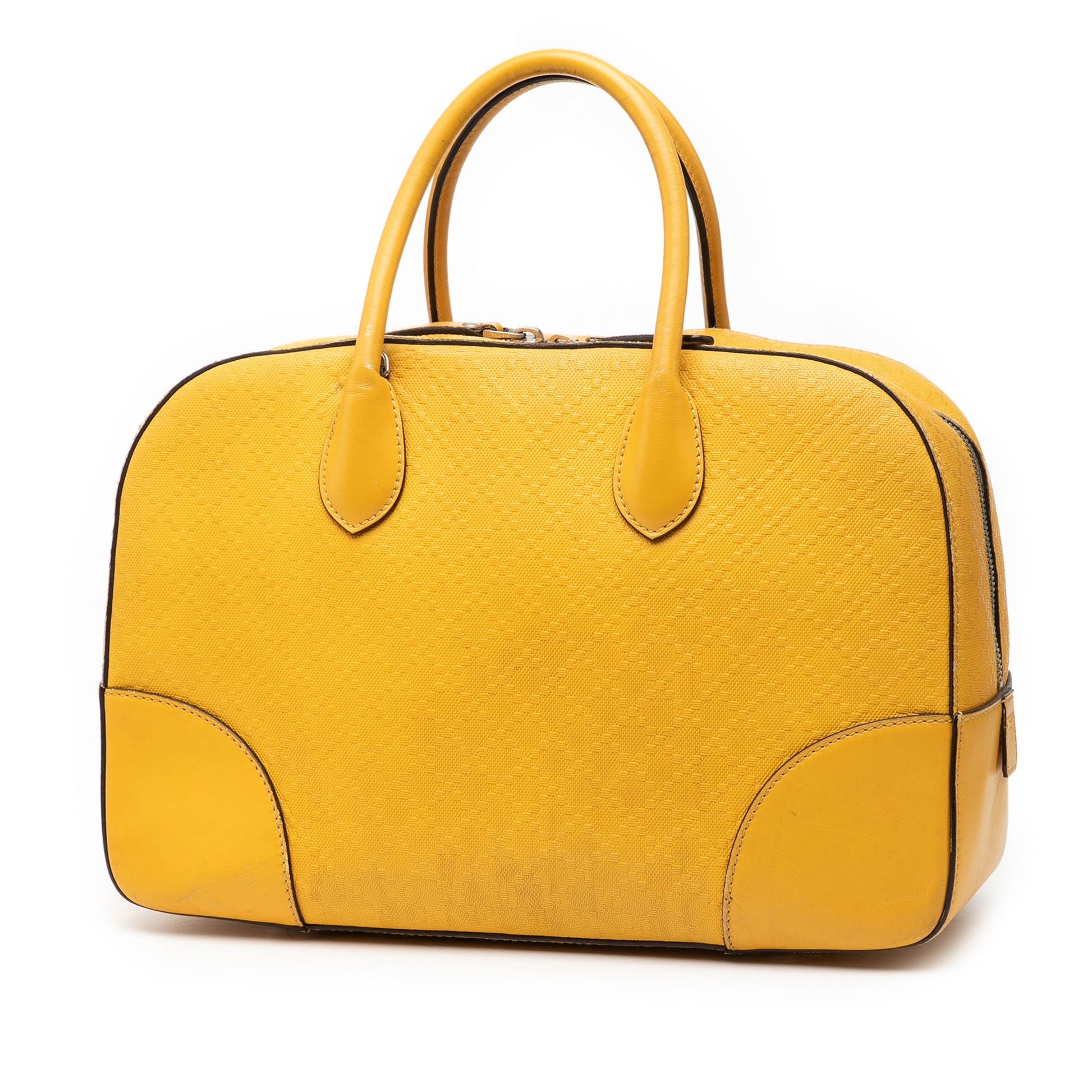 Gucci Diamante Bright Leather Satchel