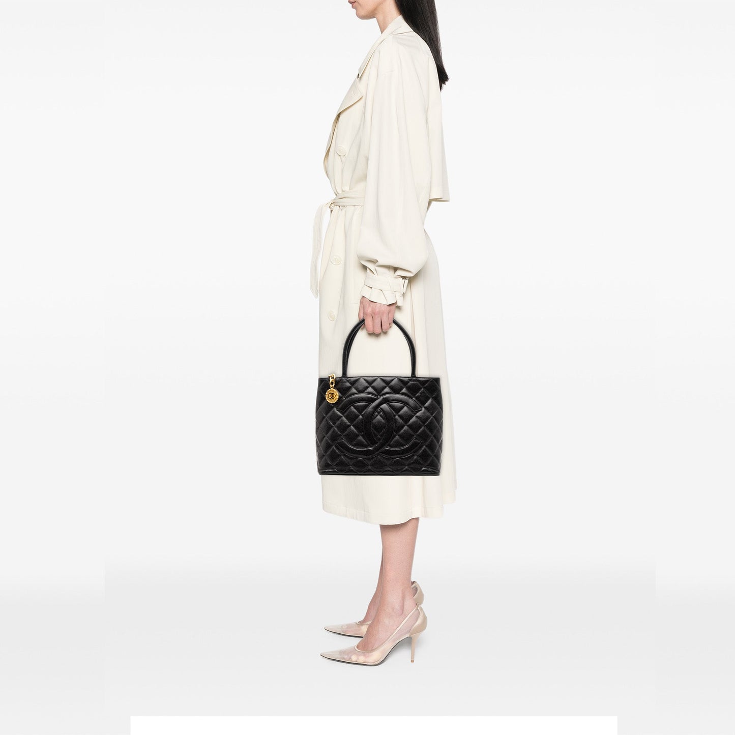Chanel Caviar Medallion Tote