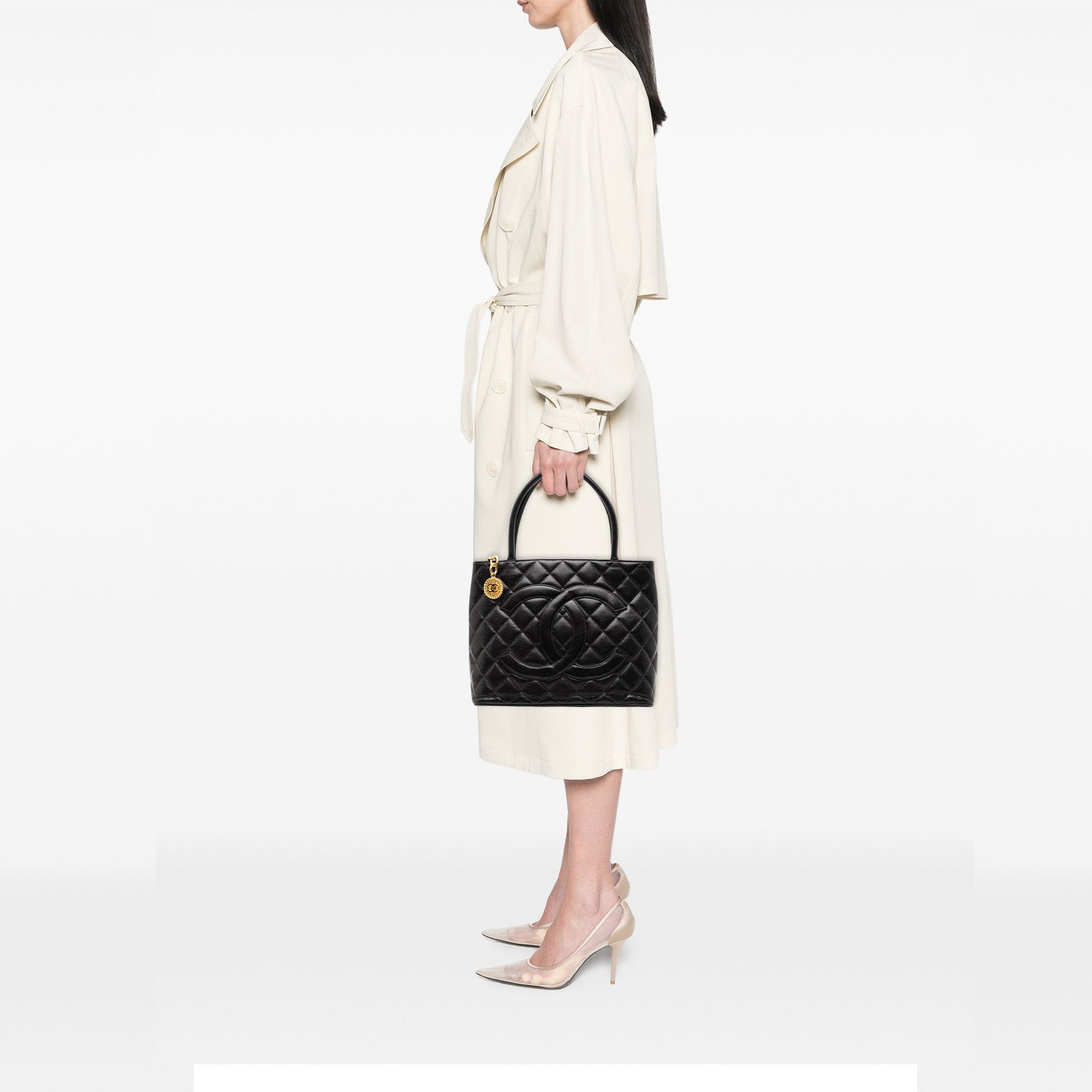 Chanel Caviar Medallion Tote