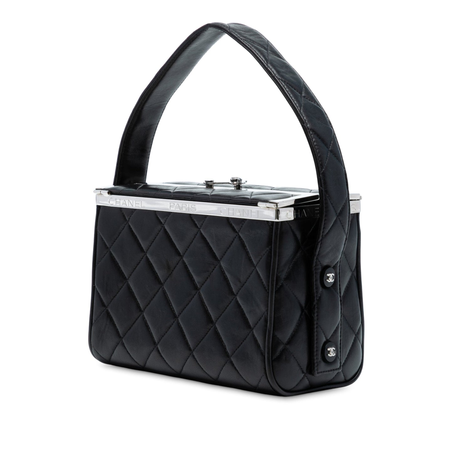 Chanel Quilted Lambskin Leather Box Bag