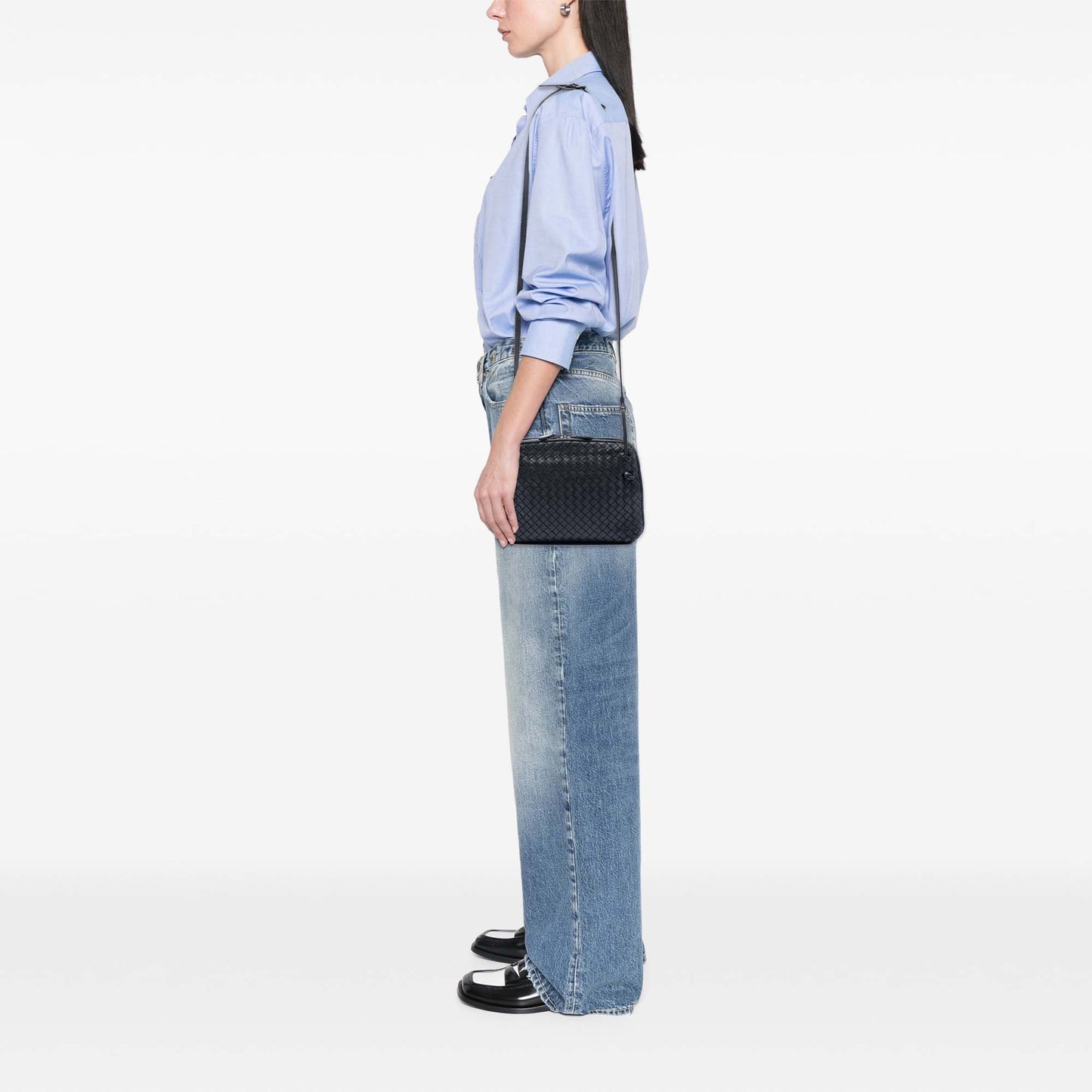 Bottega Veneta Nappa Intrecciato Nodini Crossbody
