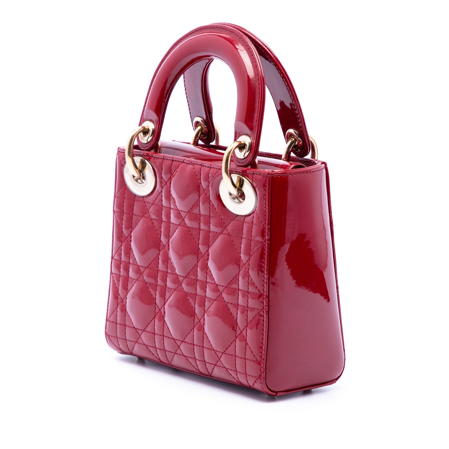 Dior Mini Patent Cannage Lady Dior