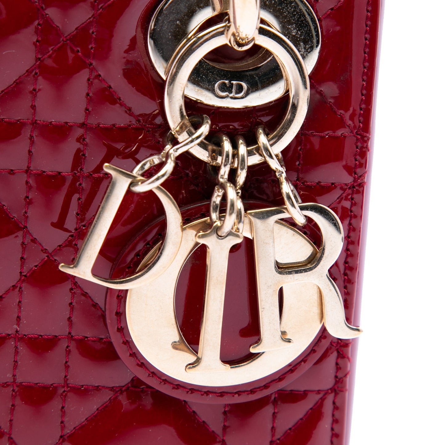 Dior Mini Patent Cannage Lady Dior