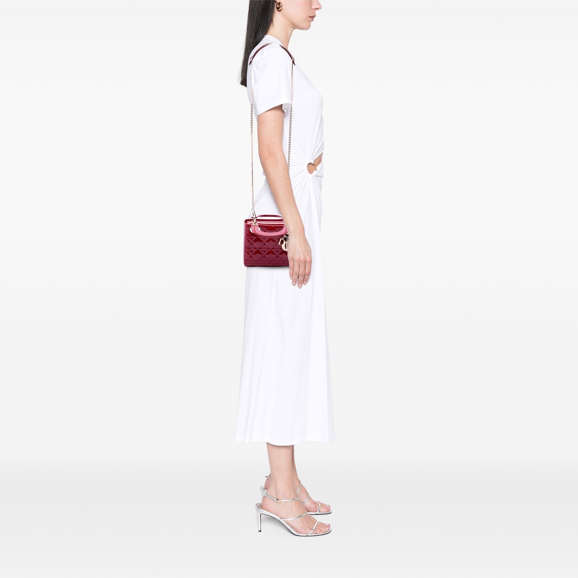 Dior Mini Patent Cannage Lady Dior