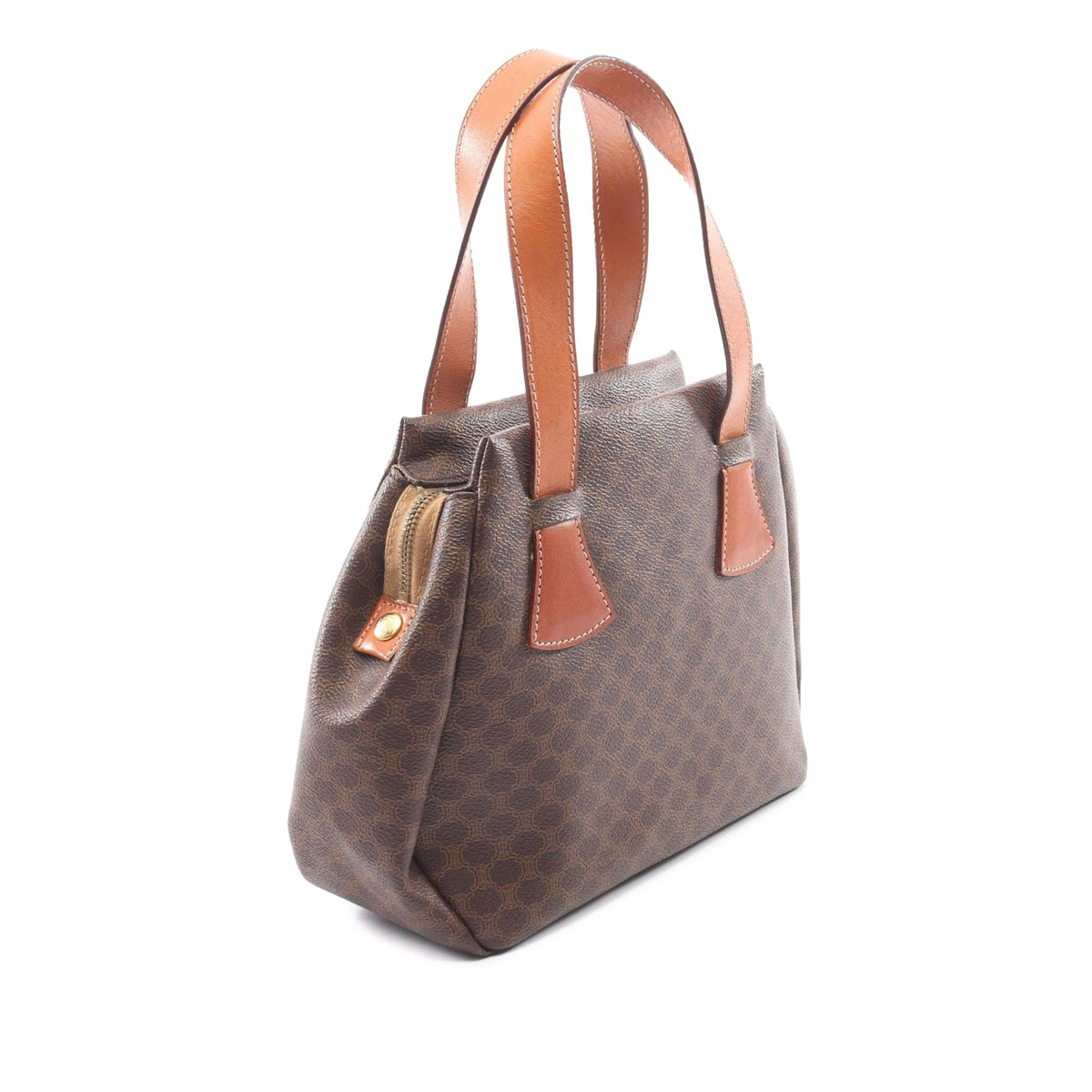 Celine Macadam Coated Canvas Handbag