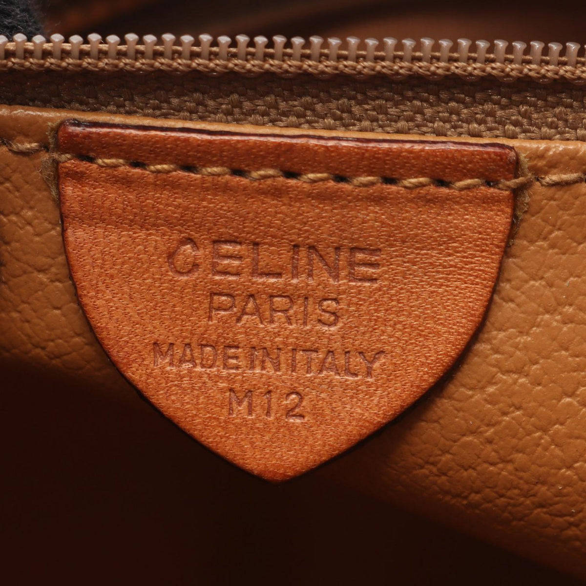 Celine Macadam Coated Canvas Handbag