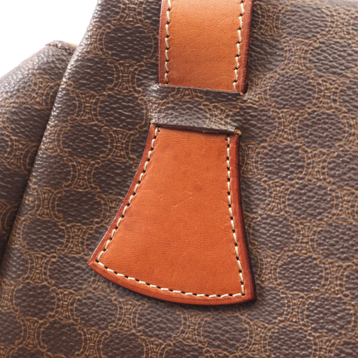 Celine Macadam Coated Canvas Handbag