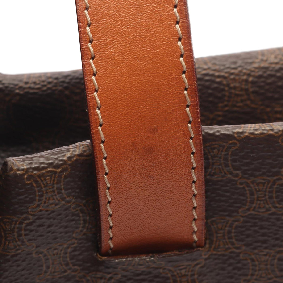 Celine Macadam Coated Canvas Handbag