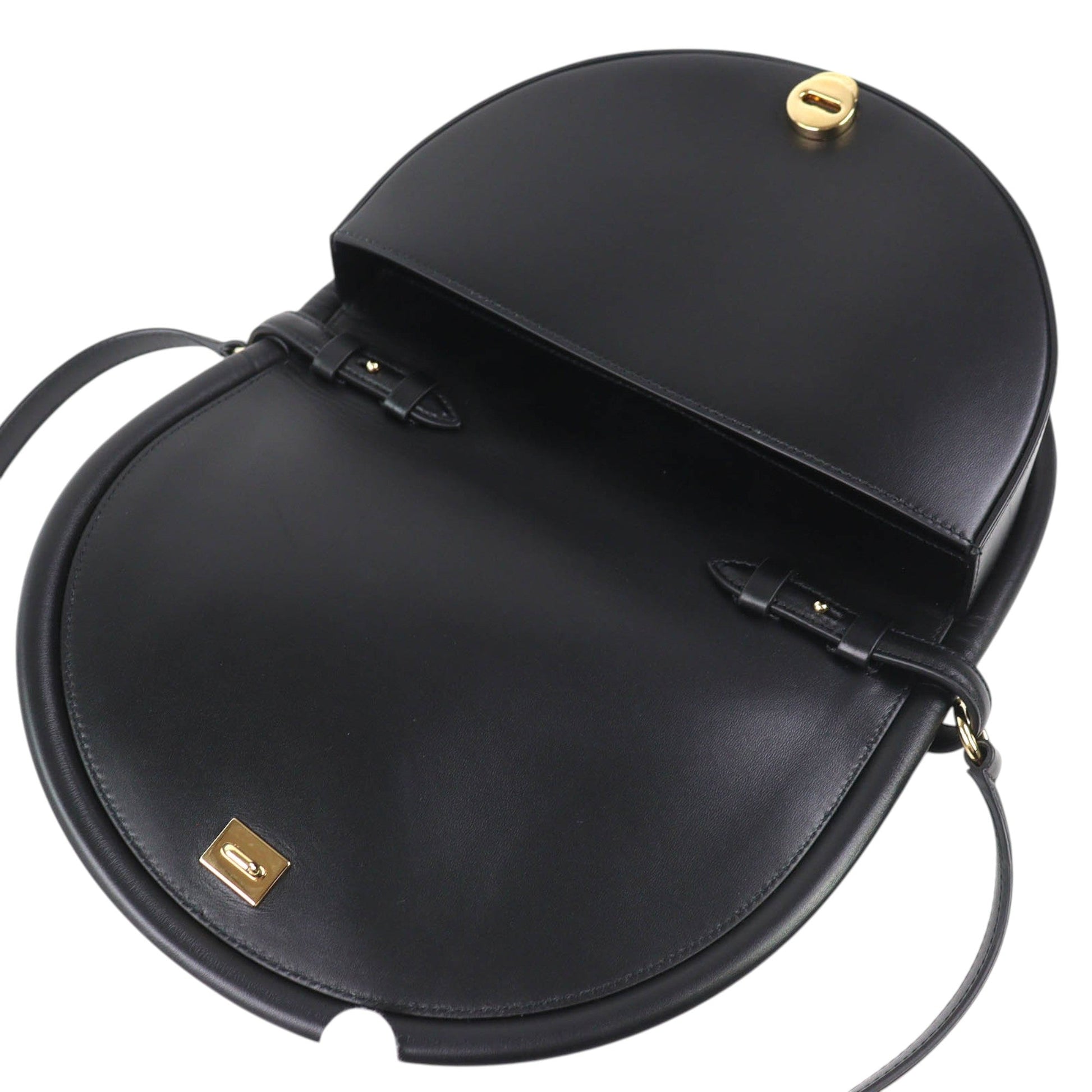 Ferragamo Calfskin Aura Crescent Satchel