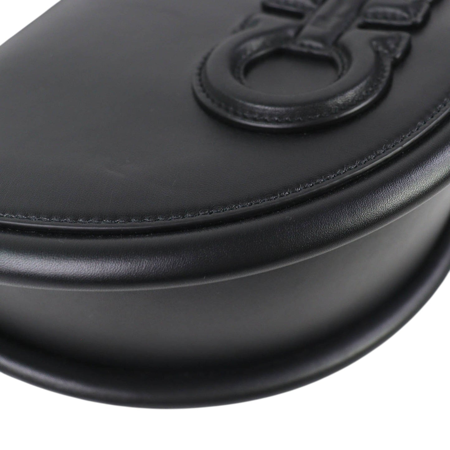 Ferragamo Calfskin Aura Crescent Satchel