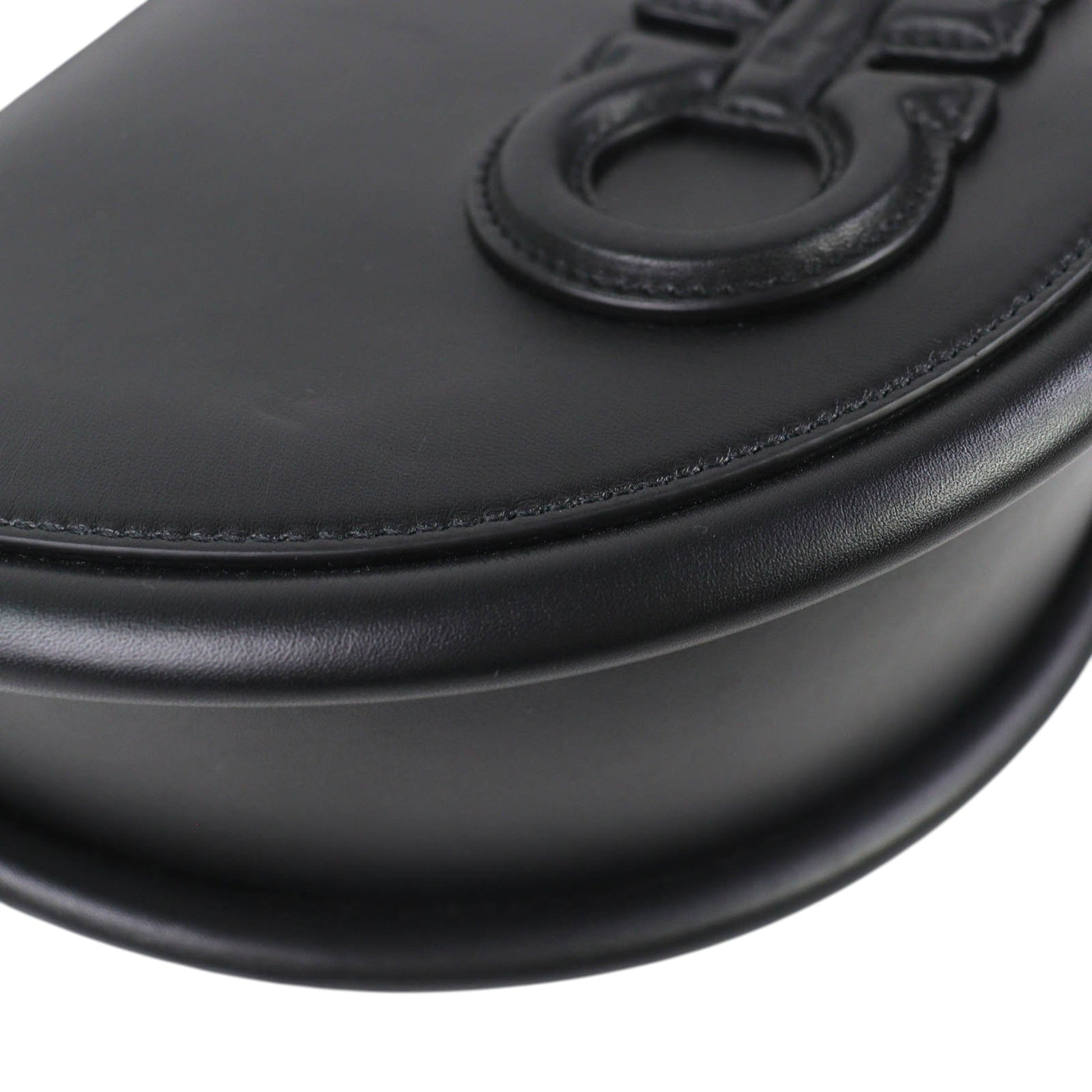 Ferragamo Calfskin Aura Crescent Satchel