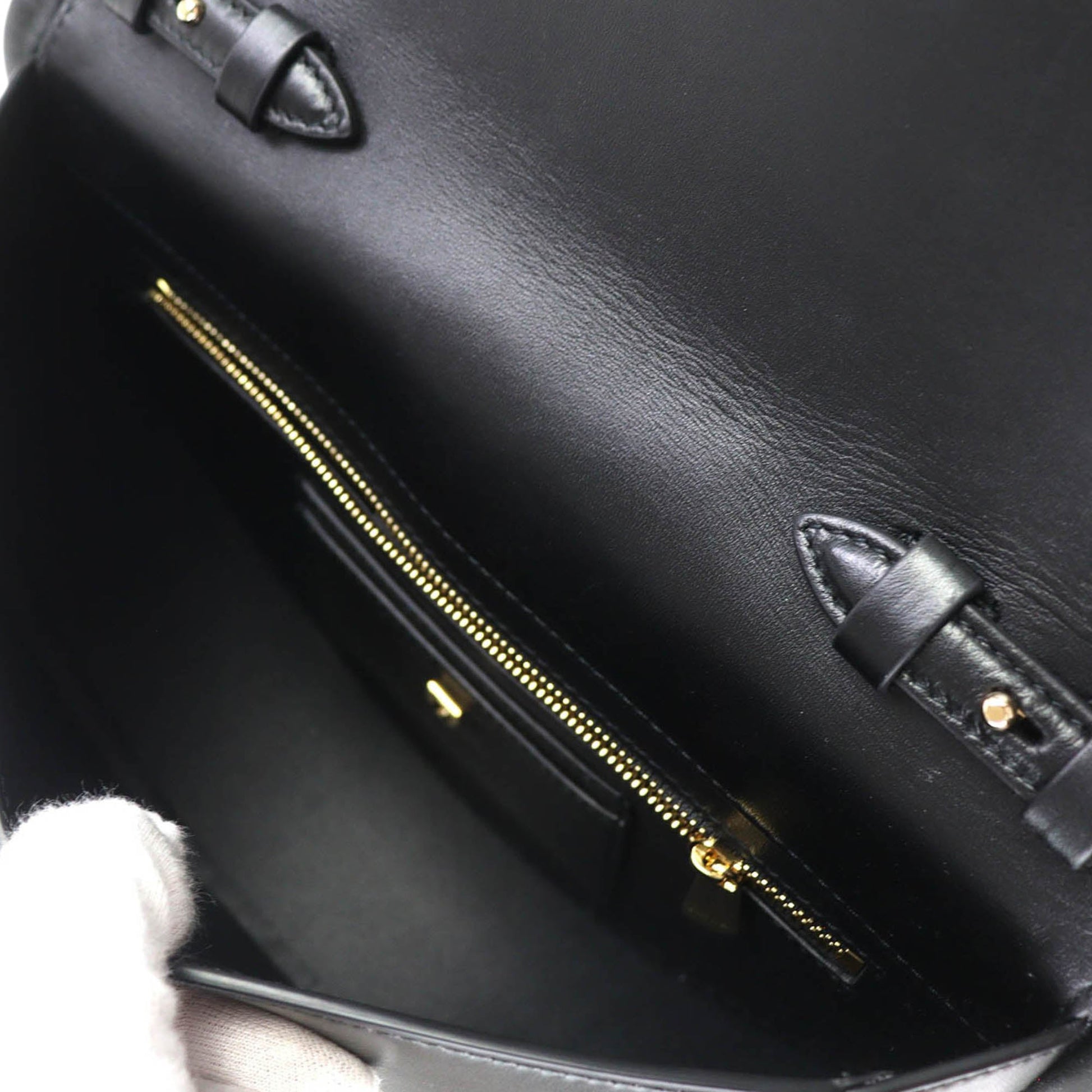 Ferragamo Calfskin Aura Crescent Satchel