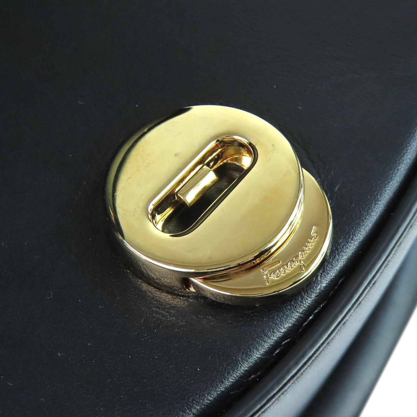 Ferragamo Calfskin Aura Crescent Satchel