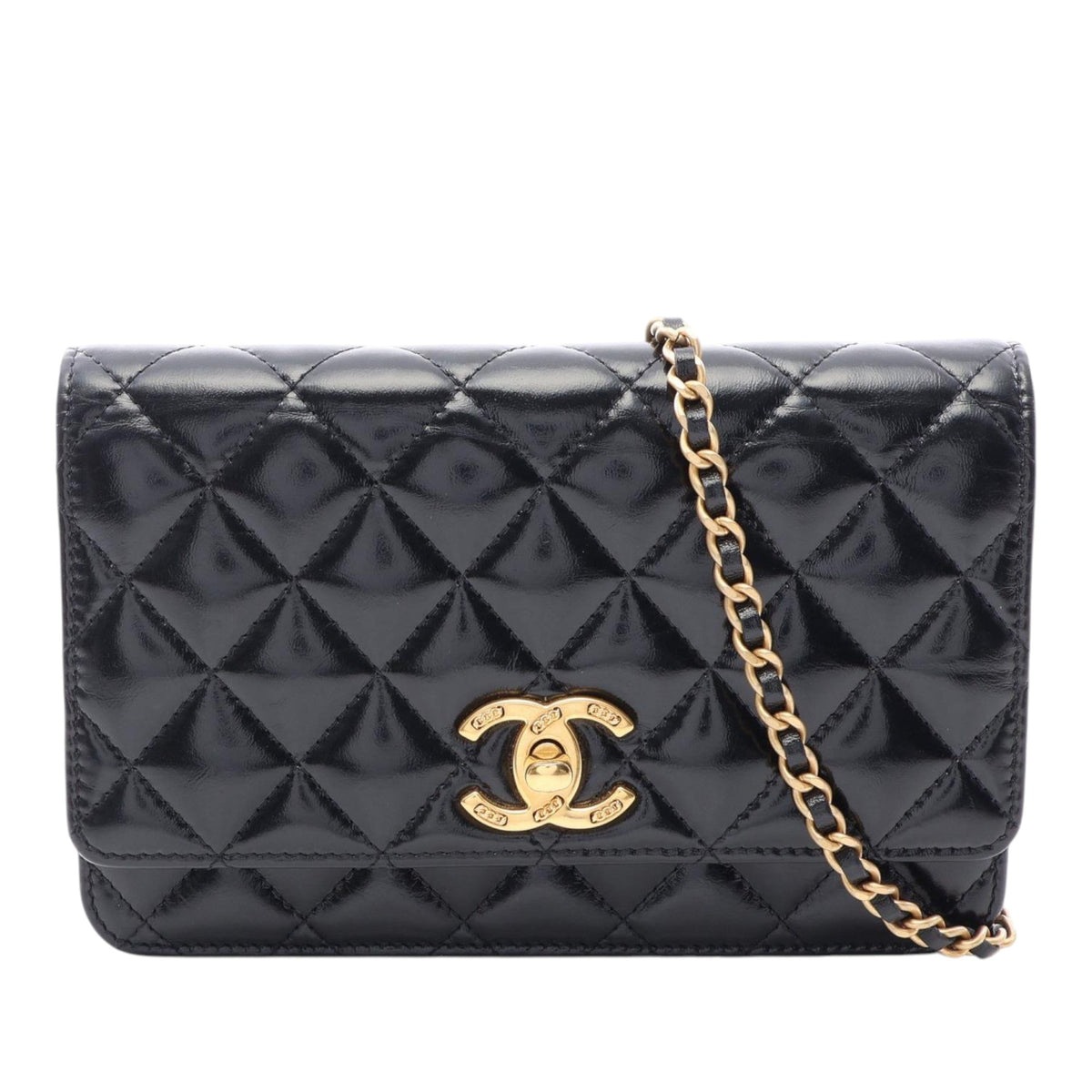 Chanel CC Quilted Lambskin Wallet on Chain